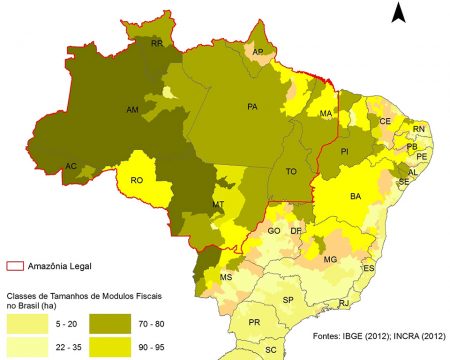 Tabela de Módulos Fiscais em Mato-Grosso